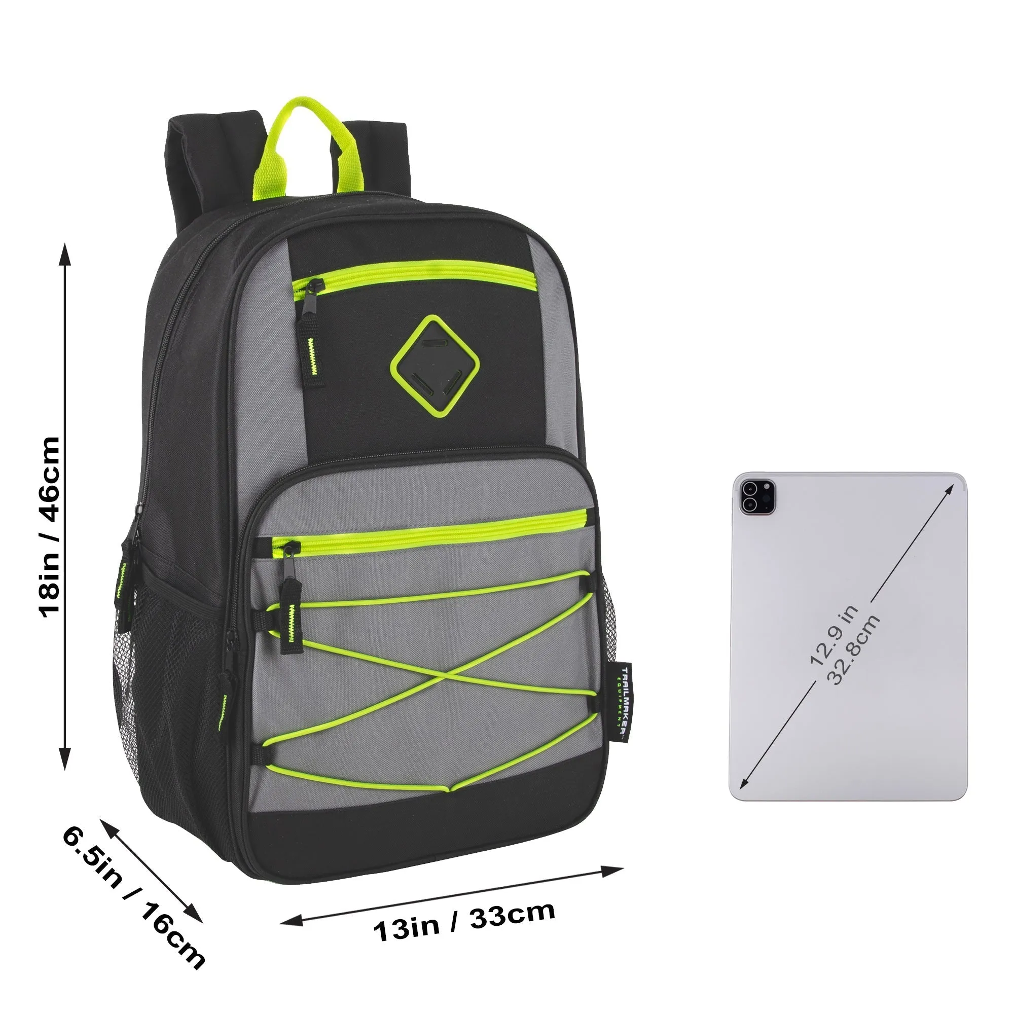 18 Inch Dome Bungee Backpack with Laptop Section - 4 Colors