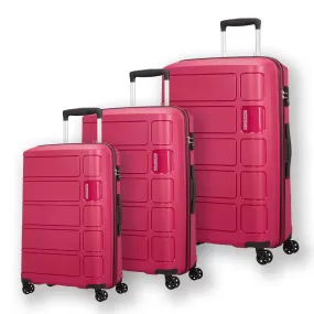 AMERICAN TOURISTER 3-Piece Summer Splash Hardside Luggage Set With TSA Lock System in Burgundy