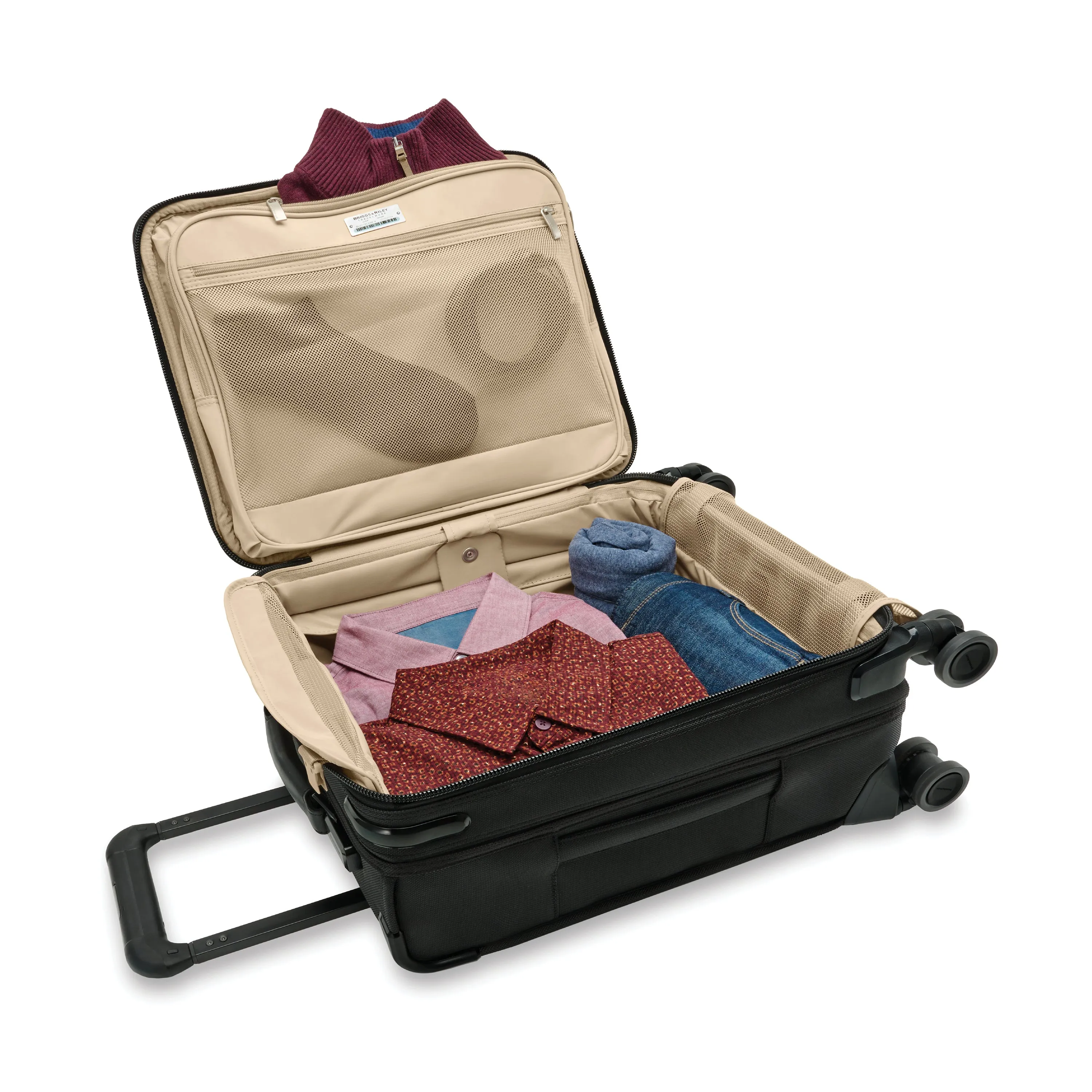 Briggs & Riley Baseline Compact 19" Softside Carry-On Spinner (Free Monogram)- BLU119CXSP