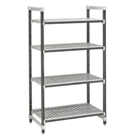 Cambro EXU182464V4 Camshelving Elements XTRA Stationary Starter Unit, 18" x 24" x 64, 4 Tier