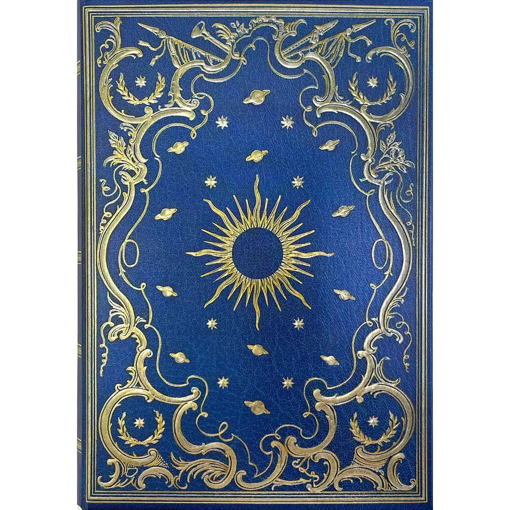 Celestial Journal Small in Blue and Gold |  5'' x 7''