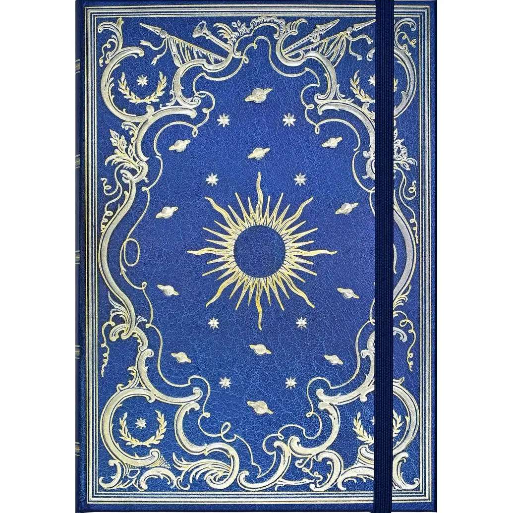 Celestial Journal Small in Blue and Gold |  5'' x 7''
