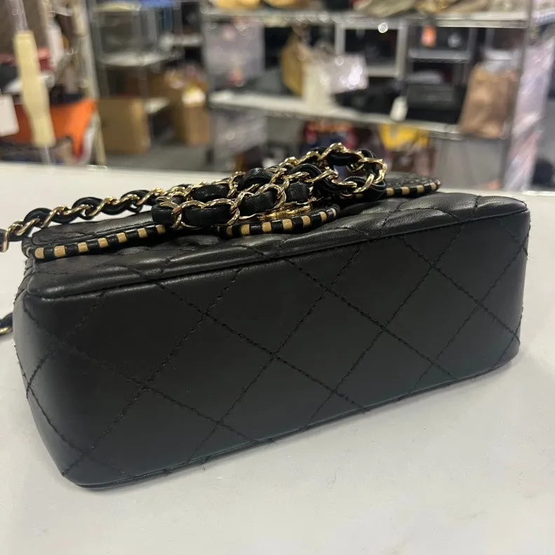 Chanel Classic Flap Mini Black Preloved Shoulder Bag