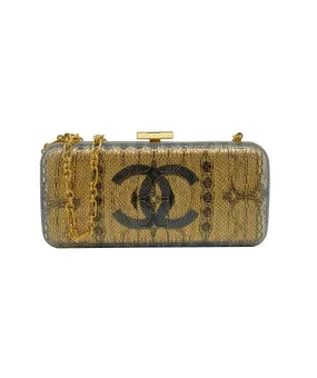 Chanel Minaudiere Lace Gold Clutch Chain CASC5272