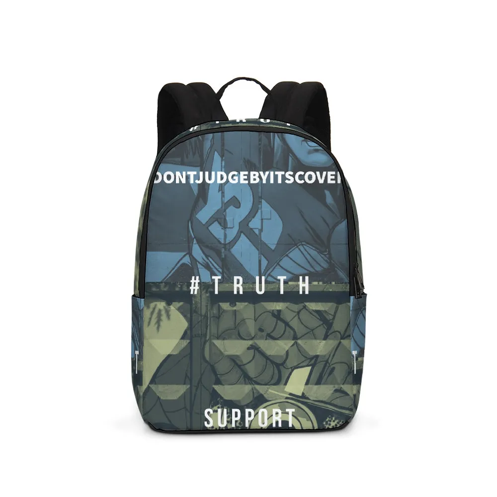 Dont judge by its cover Large Backpack