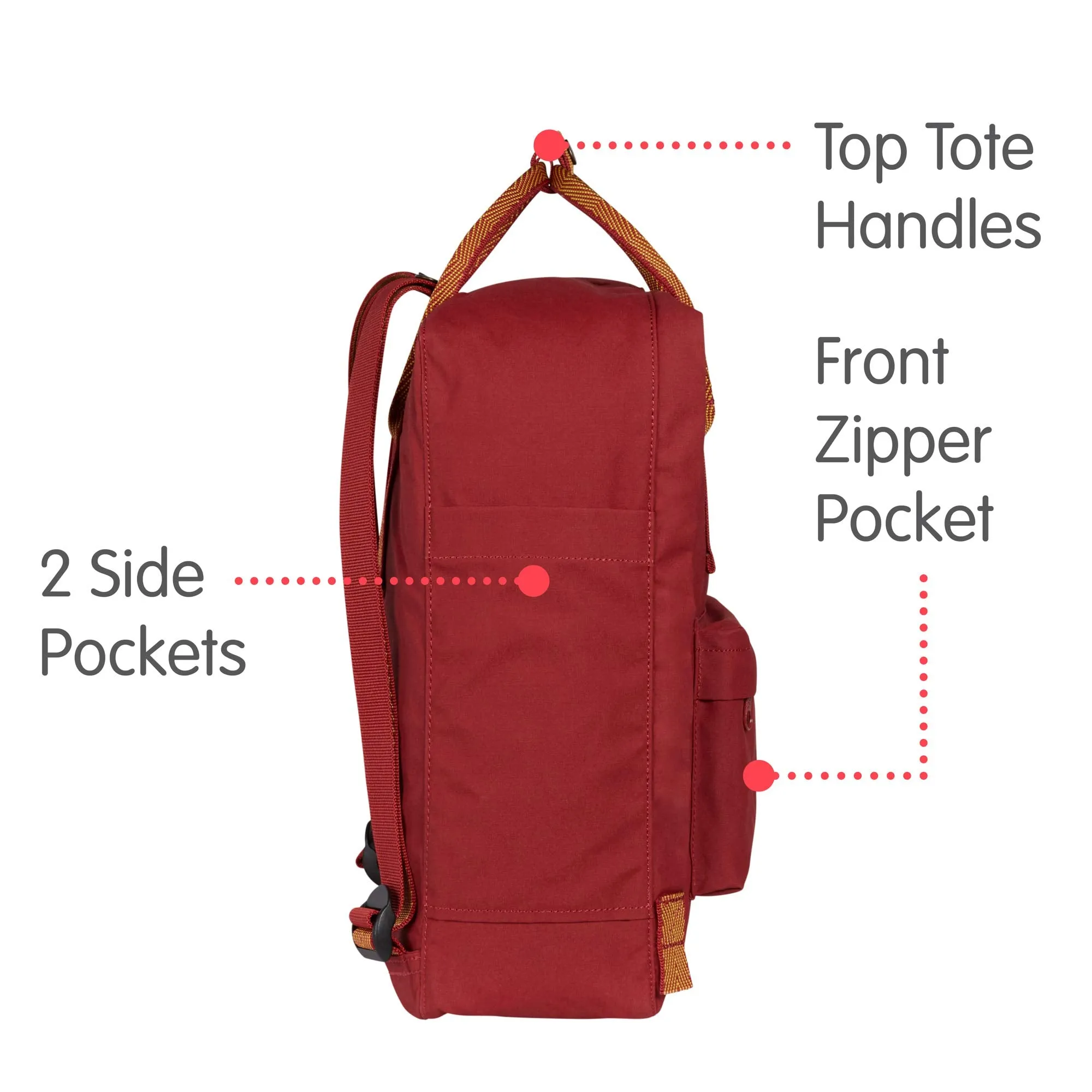 Fjallraven - Kanken Classic Backpack for Everyday, Ox Red/Goose Eye