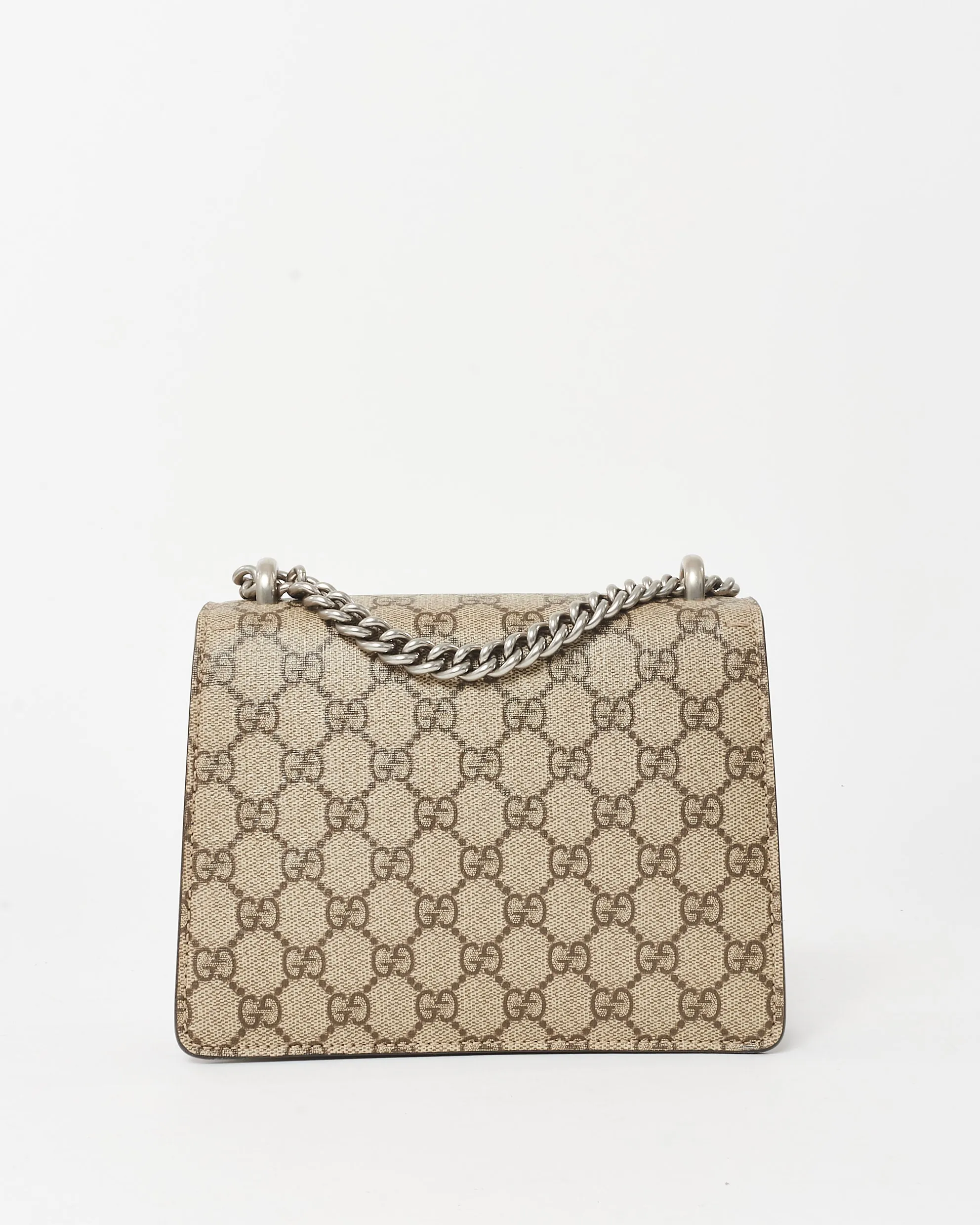 Gucci Beige and Ebony Monogram GG Supreme Canvas Mini Dionysus Shoulder Bag