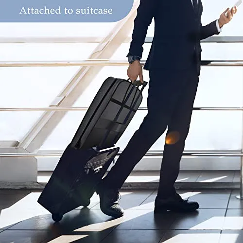 Limoomil Heavy Duty Waterproof Garment Bag for Travel, Tear Resistance Suit Bag for Men Travel for Suits, Tuxedos, Dresses, Coats, Uniform. 42 inch, Darkgrey