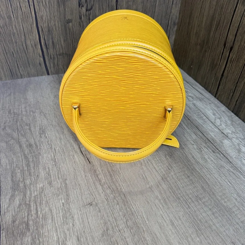Louis Vuitton Yellow Water Ripple Fortune Bucket Bag 19cm