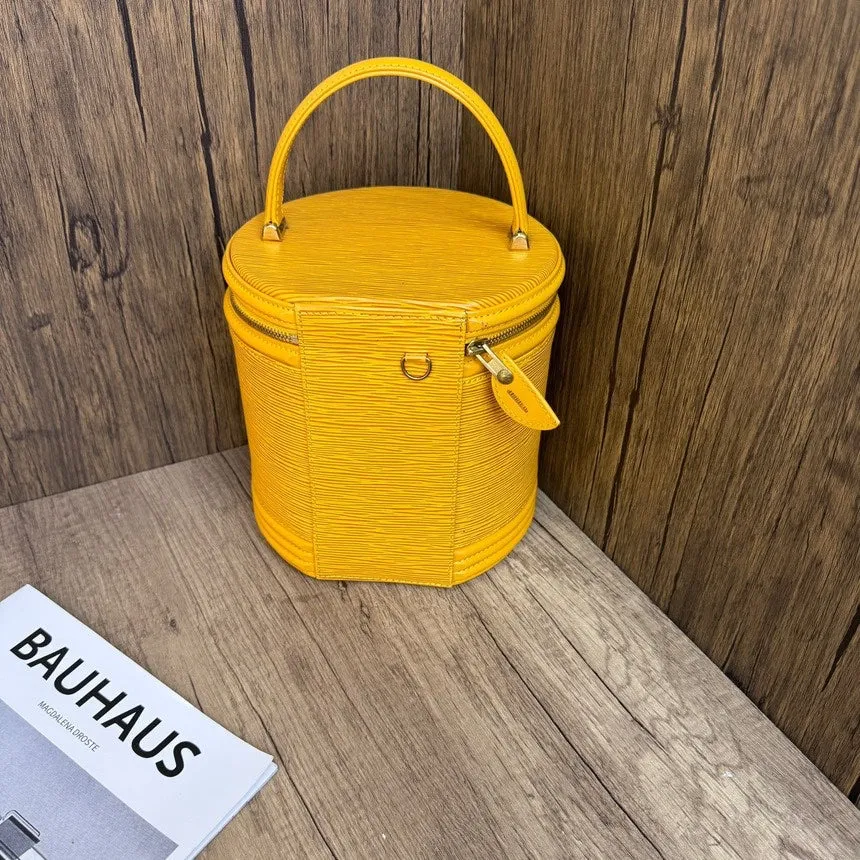 Louis Vuitton Yellow Water Ripple Fortune Bucket Bag 19cm