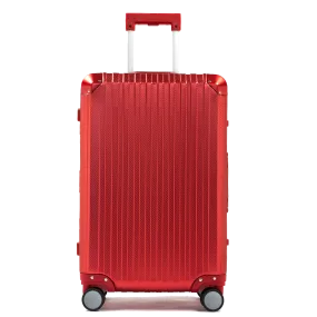 Oros Red Aluminum Suitcase