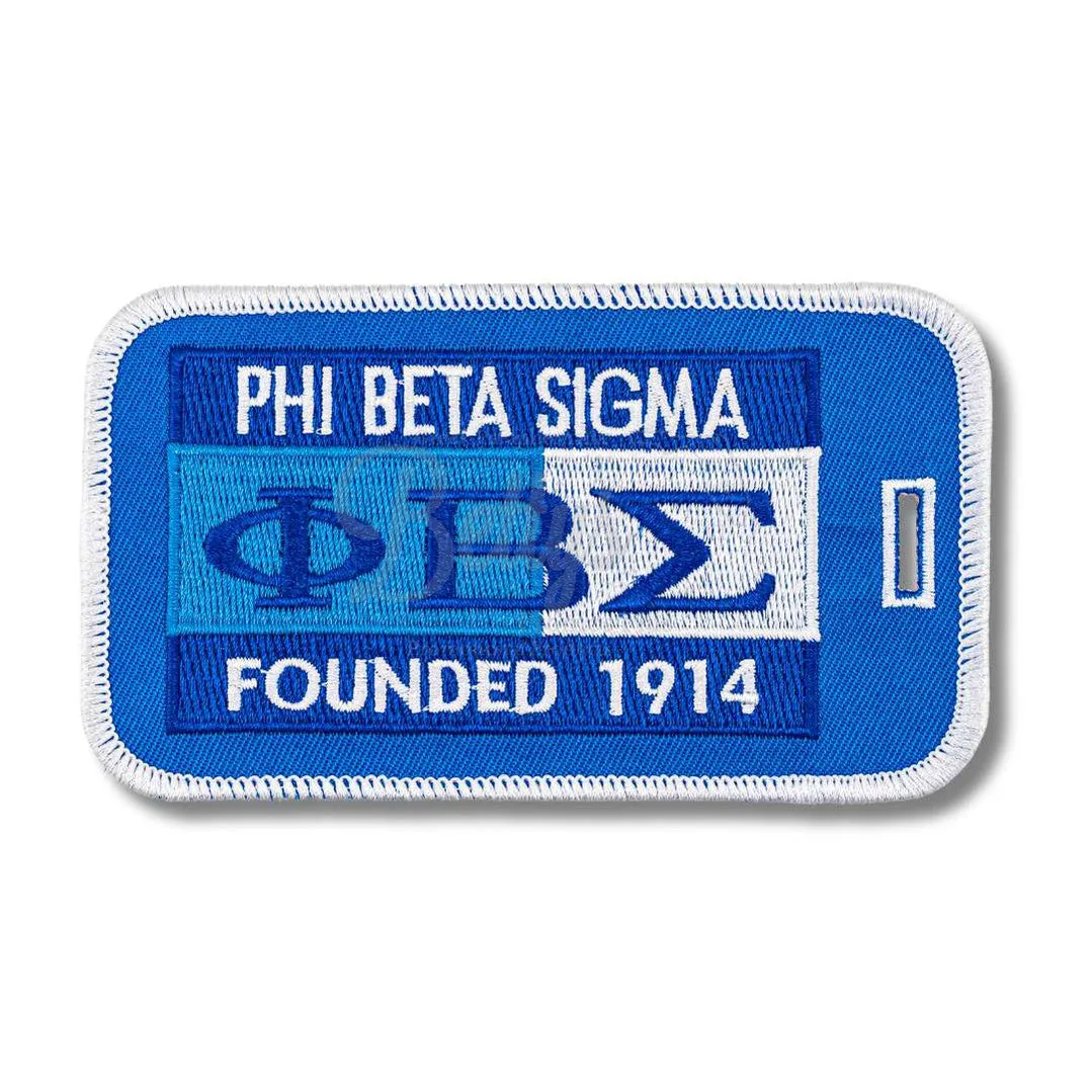 Phi Beta Sigma ΦΒΣ Founded 1914 Embroidered Luggage Tag