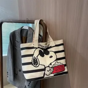 Snoopy inspired womens totebag.