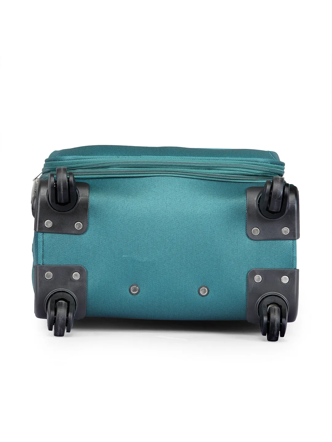 Teakwood Unisex Teal Trolley Bag -Small