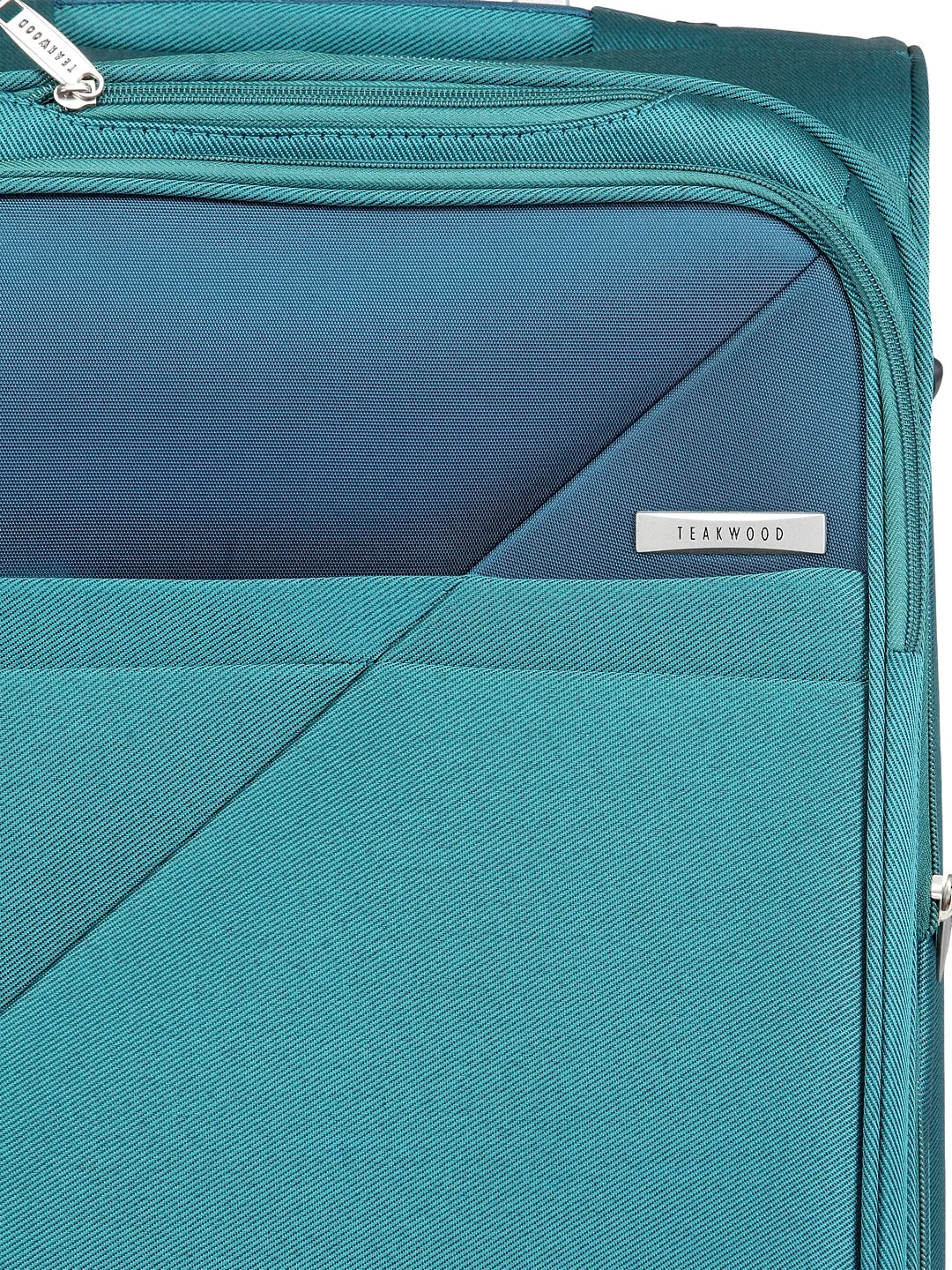 Teakwood Unisex Teal Trolley Bag -Small
