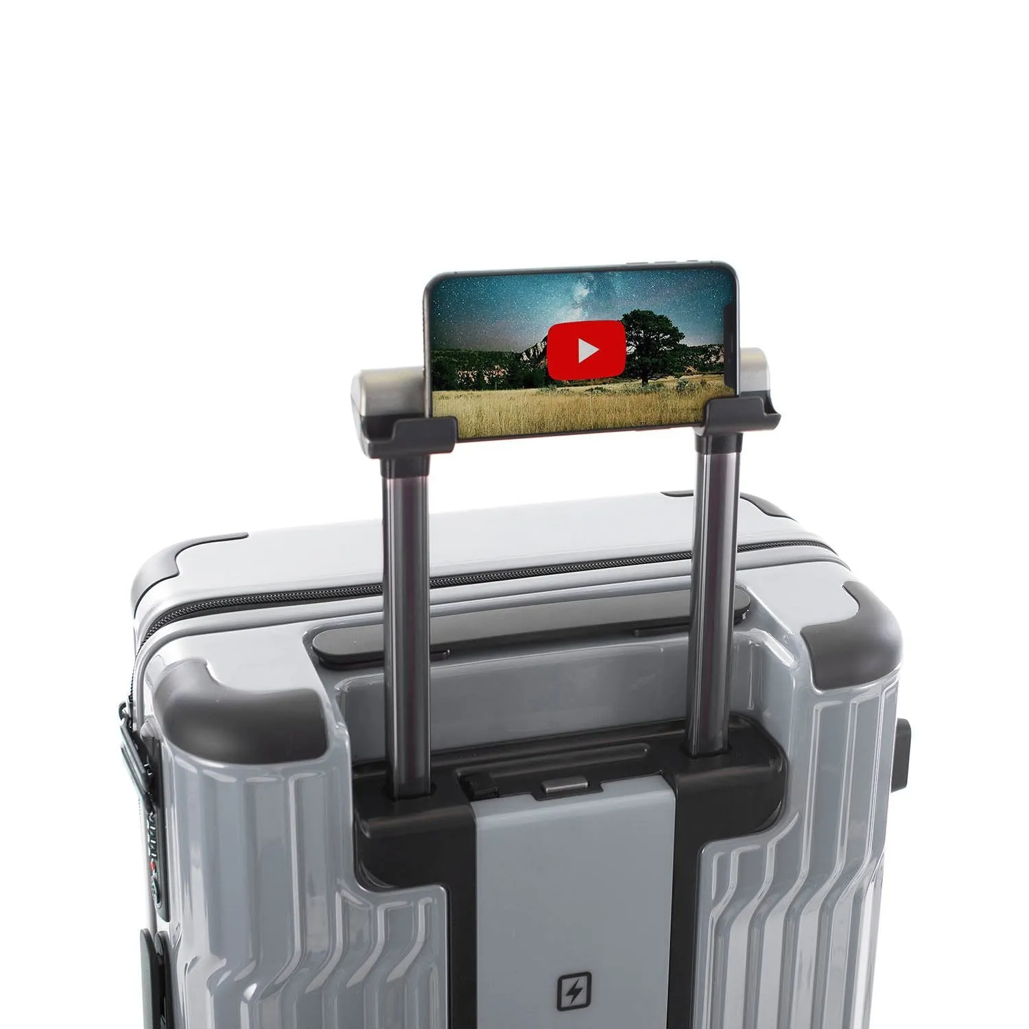 Tekno 21" Carry-on Luggage - Silver