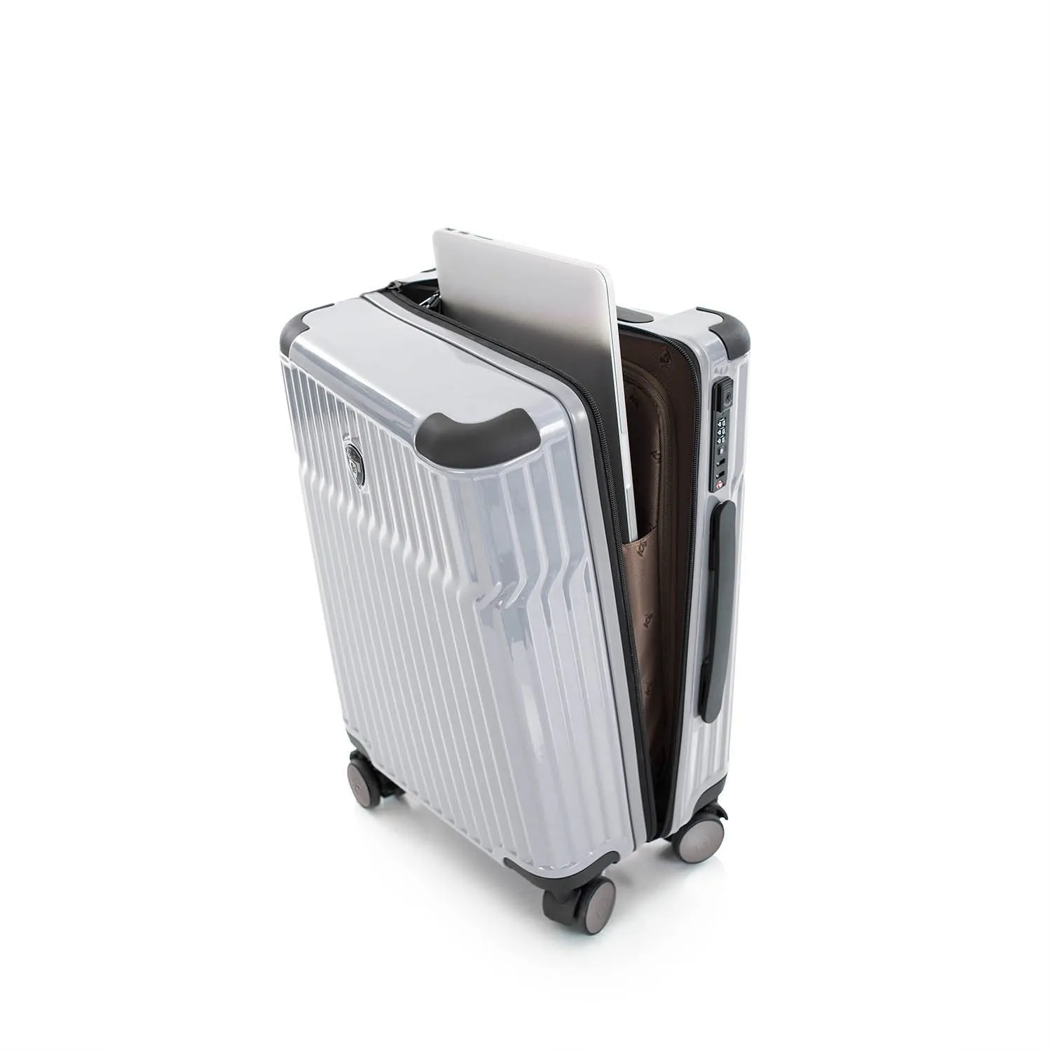 Tekno 21" Carry-on Luggage - Silver