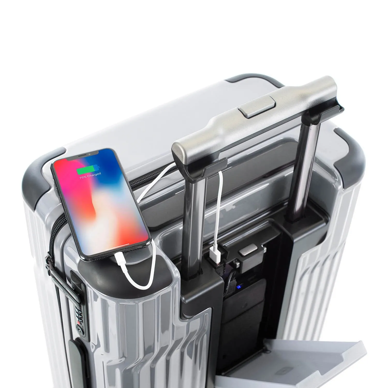 Tekno 21" Carry-on Luggage - Silver