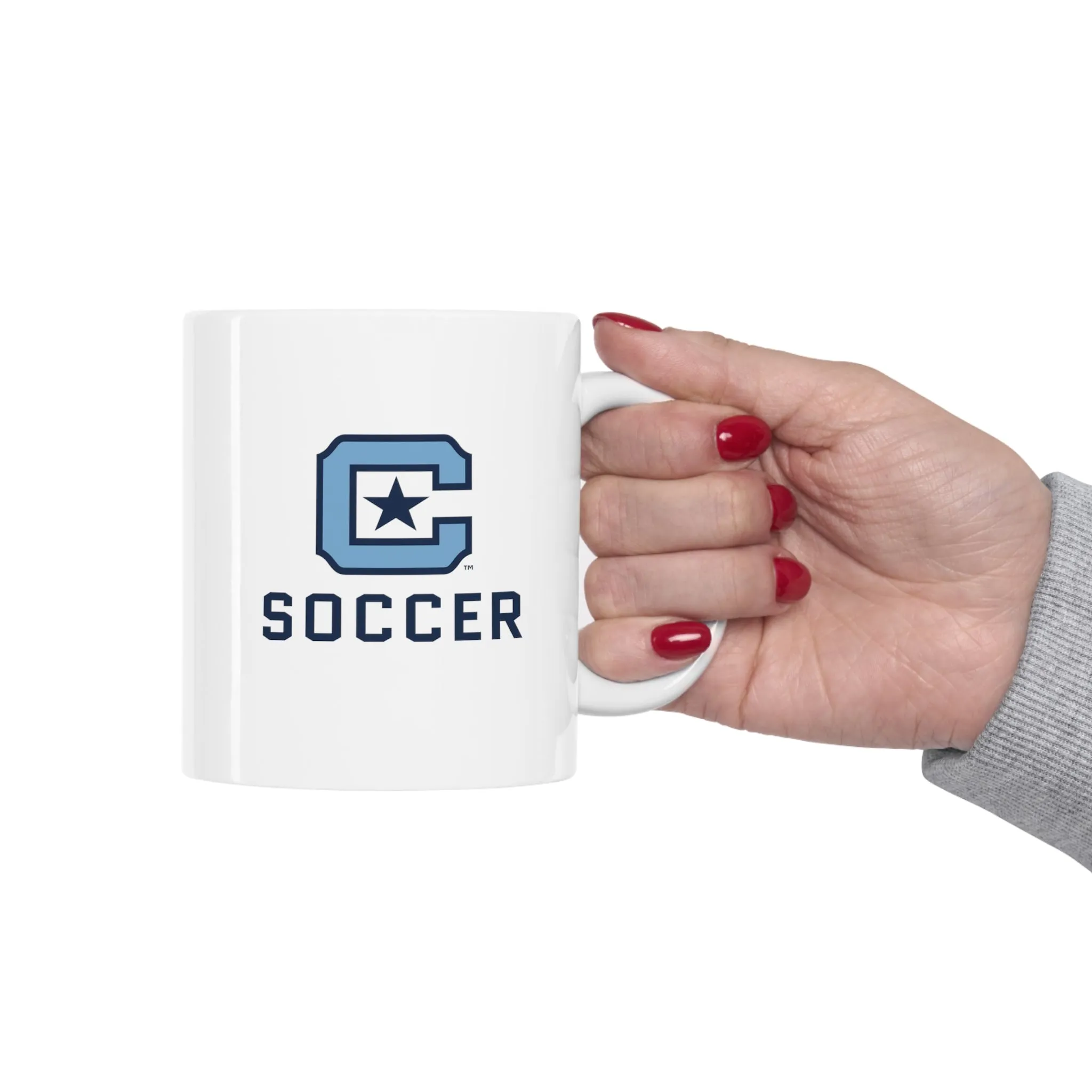 The Citadel Block C Logo, Sports Soccer, Ceramic Mug 11oz
