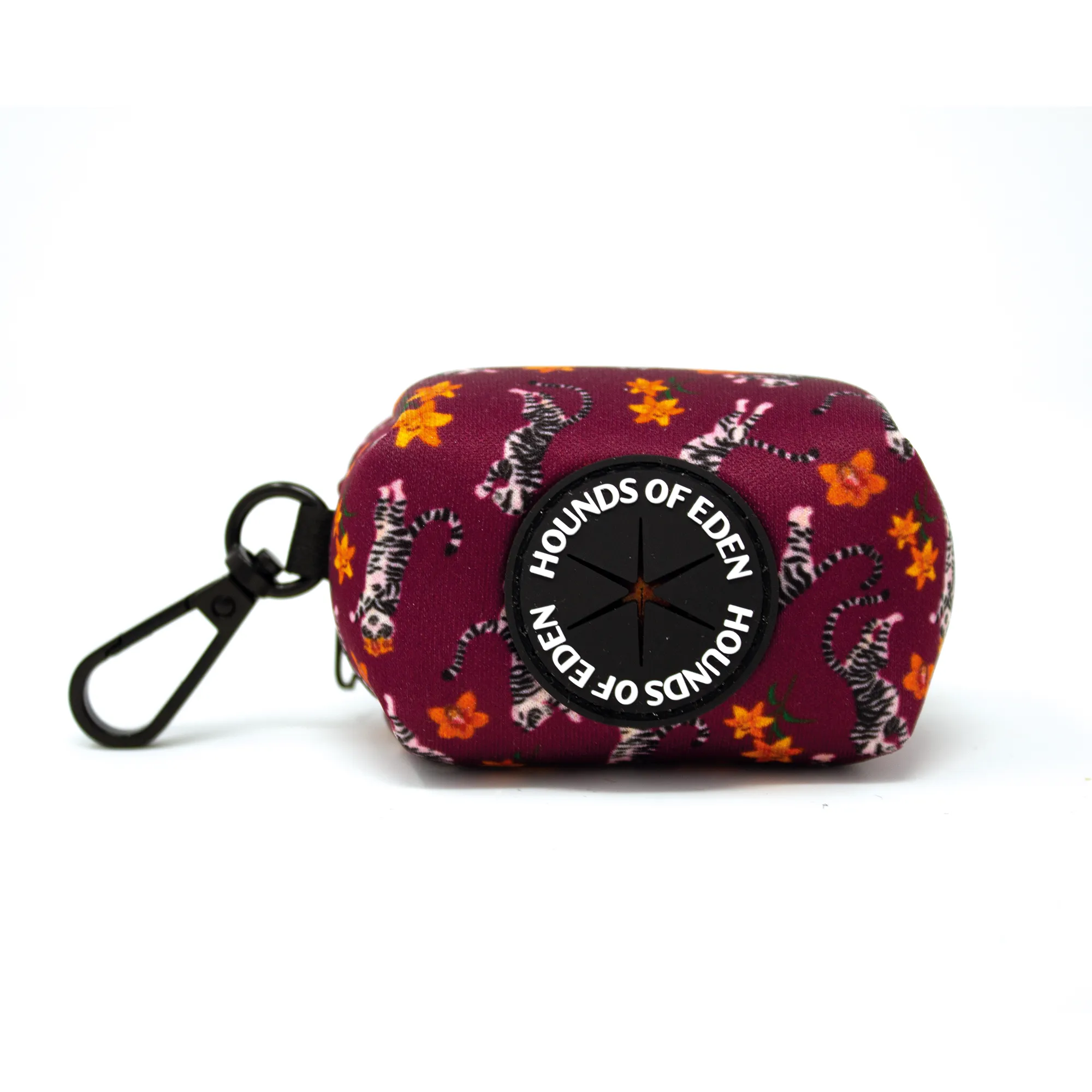 'Tiger Lily' - Magenta Pink Tiger Pattern Poop/Treat Bag Holder