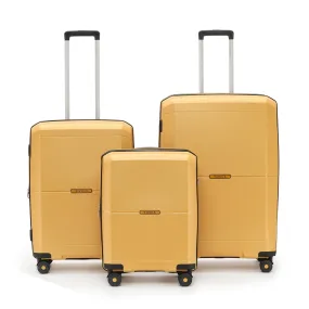 Tosca - Globetrotter Set of 3 Suitcases (L M S) - Golden Yellow