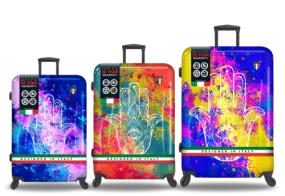 Tucci Exotic Hamsa PC Hardside Luggage SET (20", 24", 28")