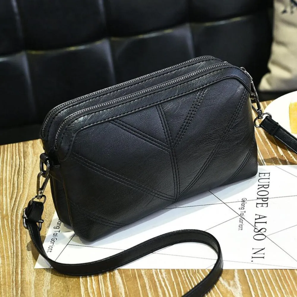 Two-Layered Casual and Compact Cross Body Bag