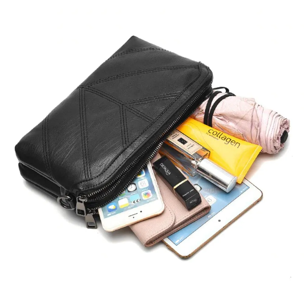Two-Layered Casual and Compact Cross Body Bag