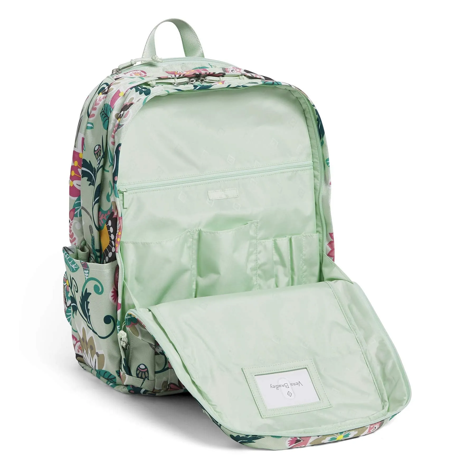 Vera Bradley Lighten Up Grand, Mint Flowers