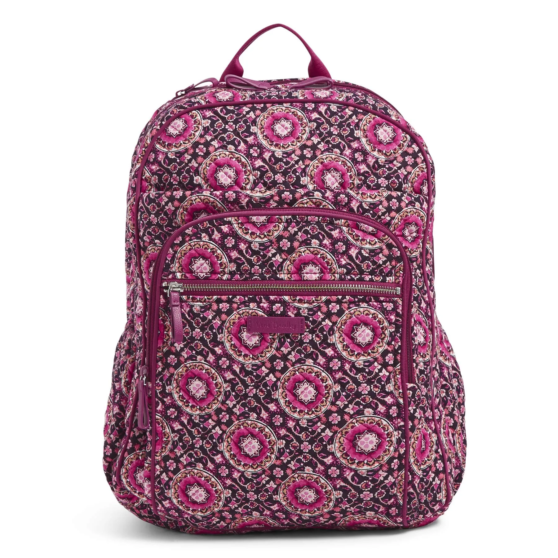 Vera Bradley Signature Cotton XL Campus, Raspberry Medallion