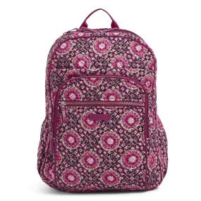 Vera Bradley Signature Cotton XL Campus, Raspberry Medallion