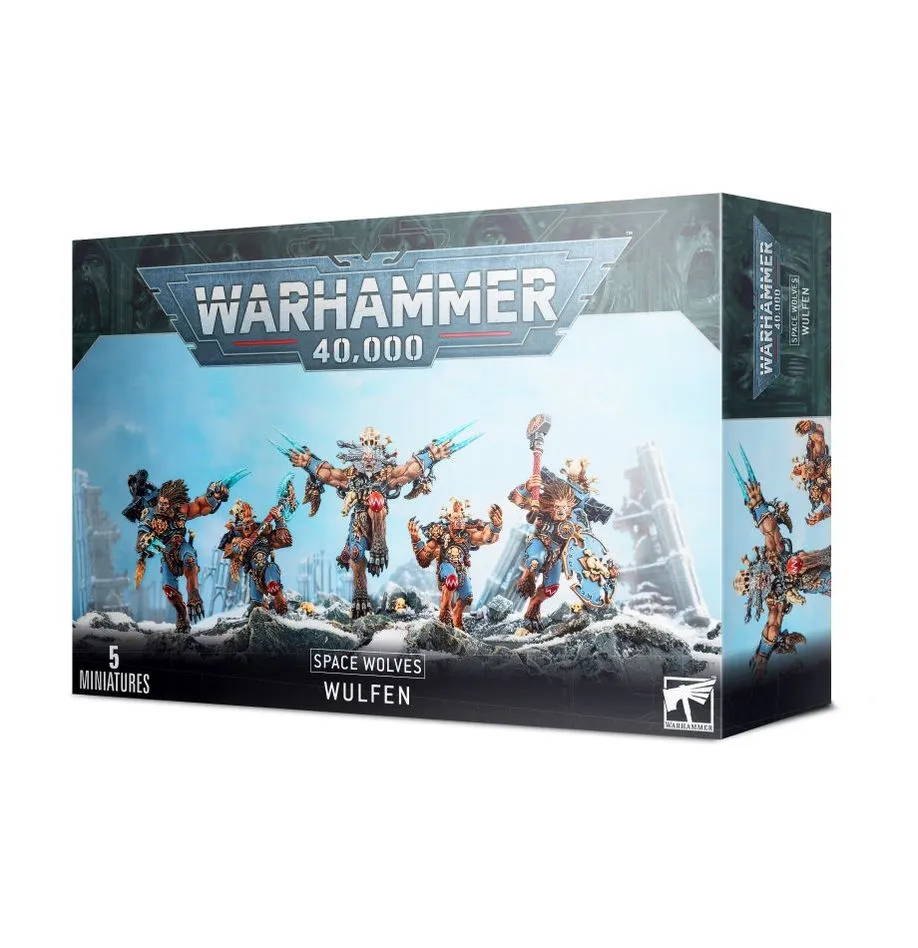 Warhammer 40,000: Space Wolves Wulfen - миниатюри
