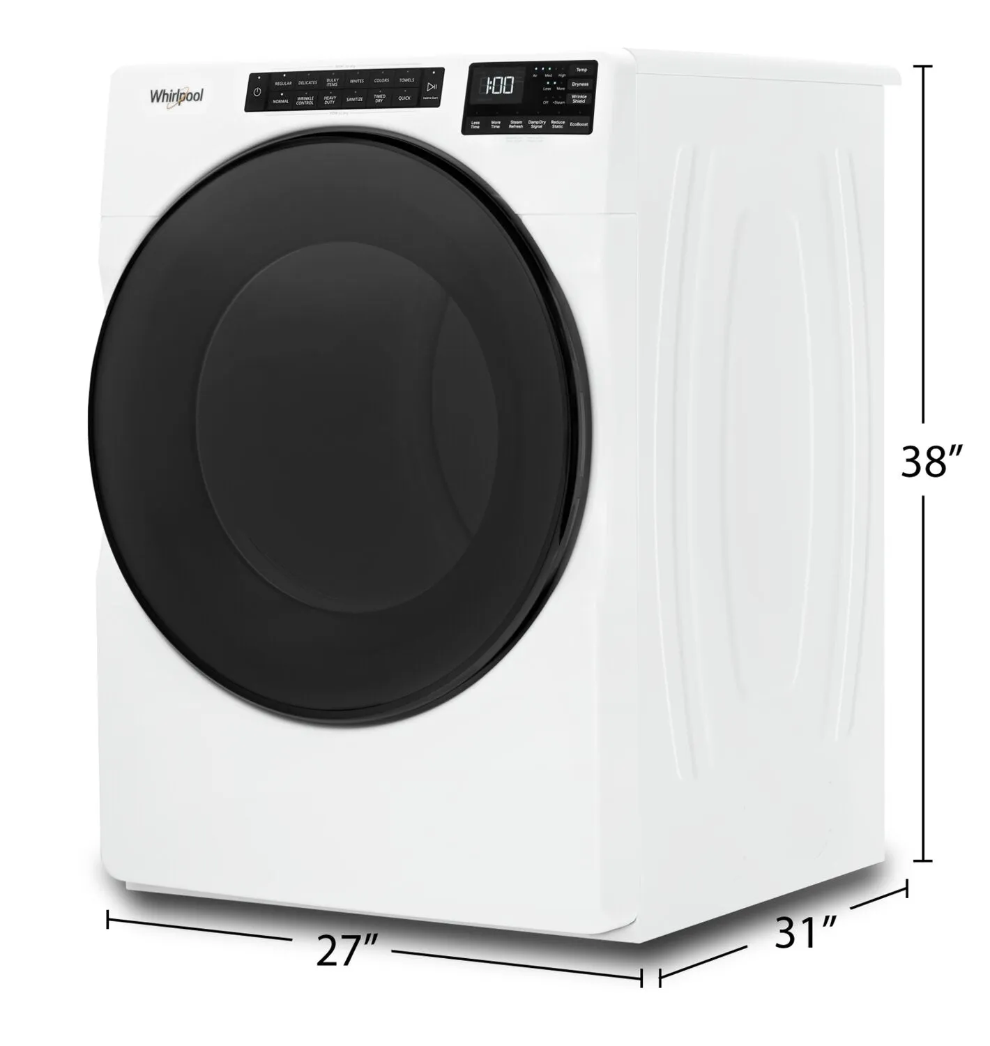 Whirlpool 7.4 Cu. Ft. Gas Dryer with Wrinkle Shield - WGD6605MW