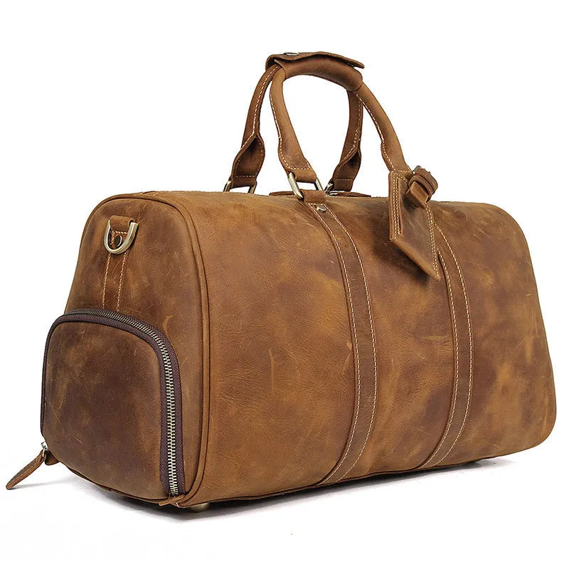 YAAGLE Men's Large Capacity Travel Bucket Handbag Tote YGX7077L