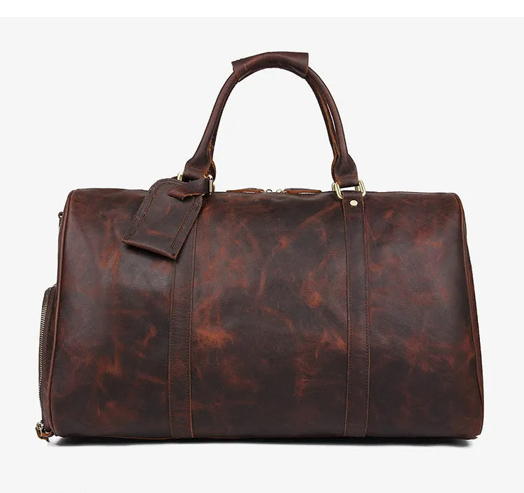 YAAGLE Men's Large Capacity Travel Bucket Handbag Tote YGX7077L