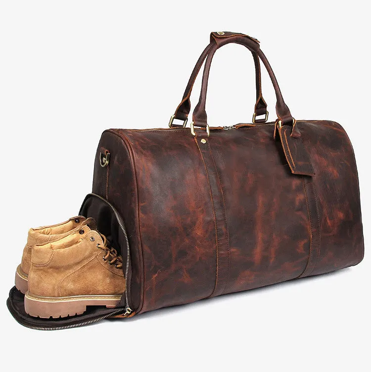 YAAGLE Men's Large Capacity Travel Bucket Handbag Tote YGX7077L